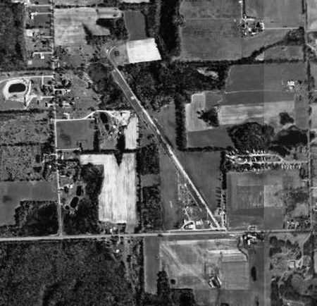 Onondaga Dragway - Aerial Photo Of Dragstrip